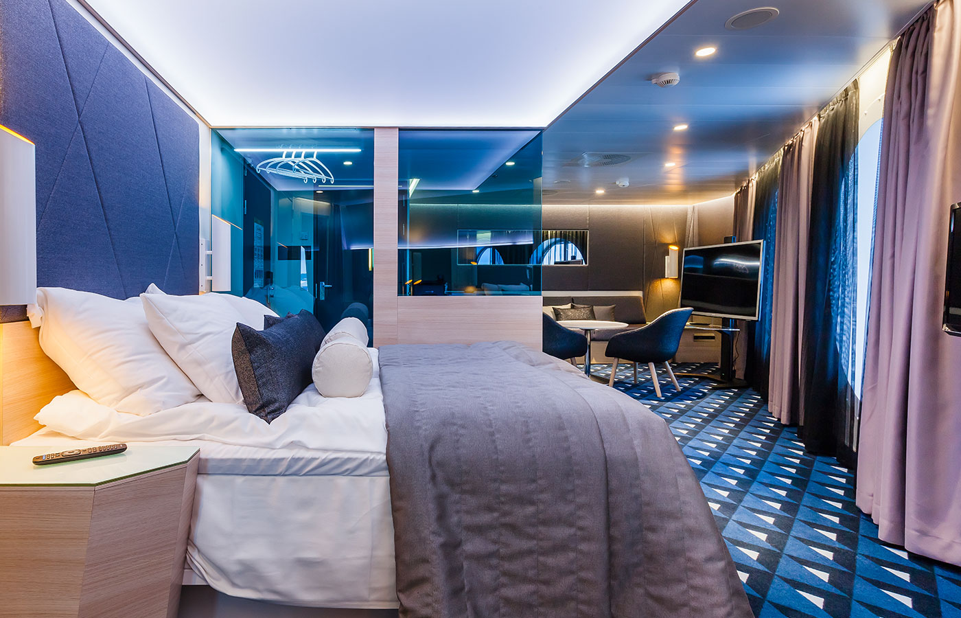 Reis in stijl en comfort met Viking Line - ontspan en herlaad jezelf in de moderne slaaphutten, ontworpen voor jouw welzijn.